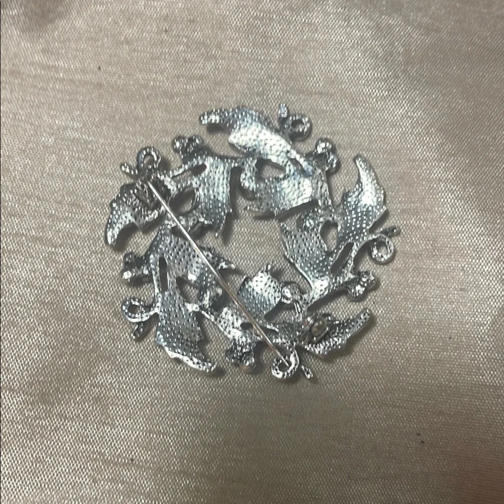 Sparkling Blue Rhinestone Brooch - Picture 3 of 3